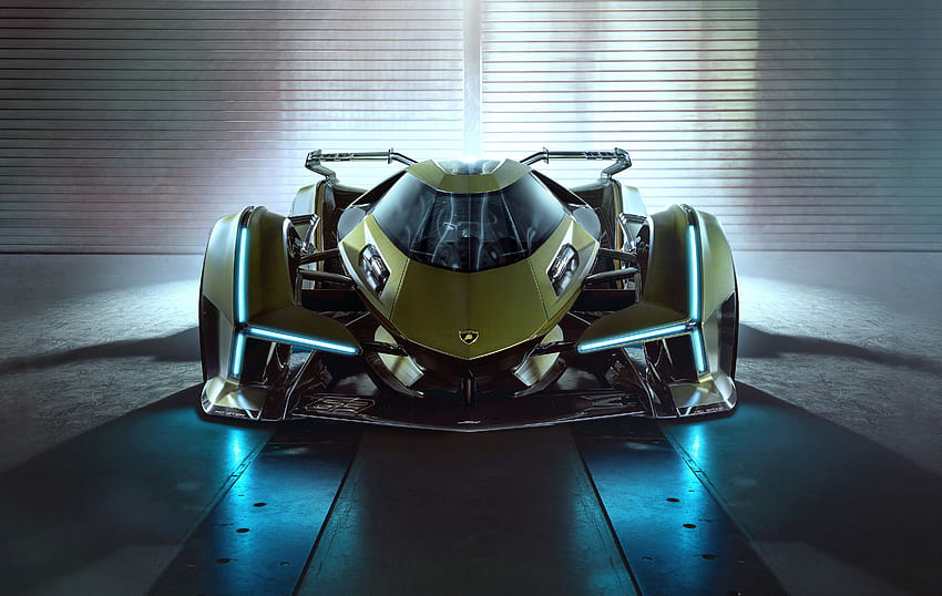 Lamborghini Lambo V12 Vision Gran Turismo, 2019, Automotive / Cars, gran turismo logo HD wallpaper