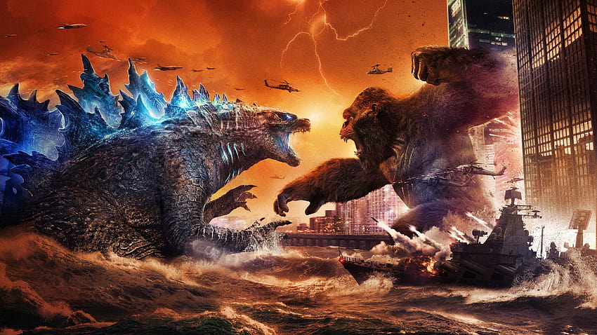 Godzilla vs Kong , 2021 Filme, Filme, Godzilla vs Kong 2021 Film HD-Hintergrundbild