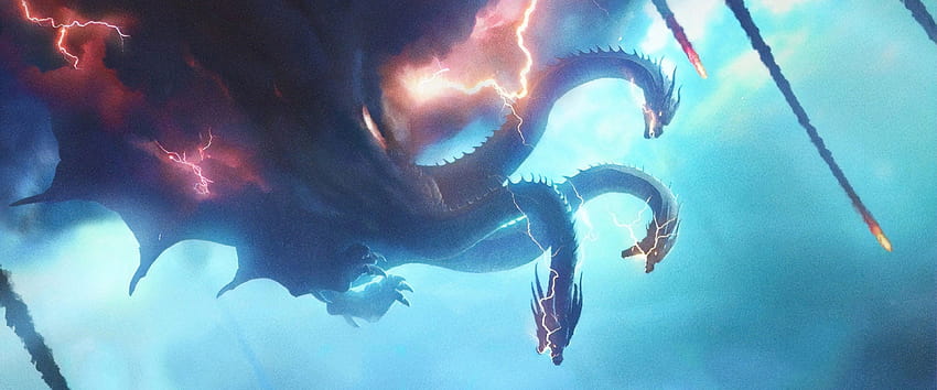 King Ghidorah Godzilla: König der Monster, ultrabreites Monster HD-Hintergrundbild