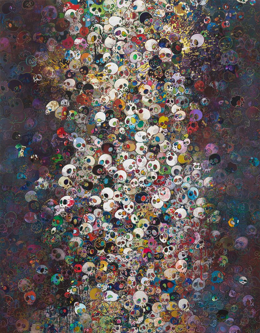 Download Colored Skulls Takashi Murakami 4K Wallpaper  Wallpaperscom