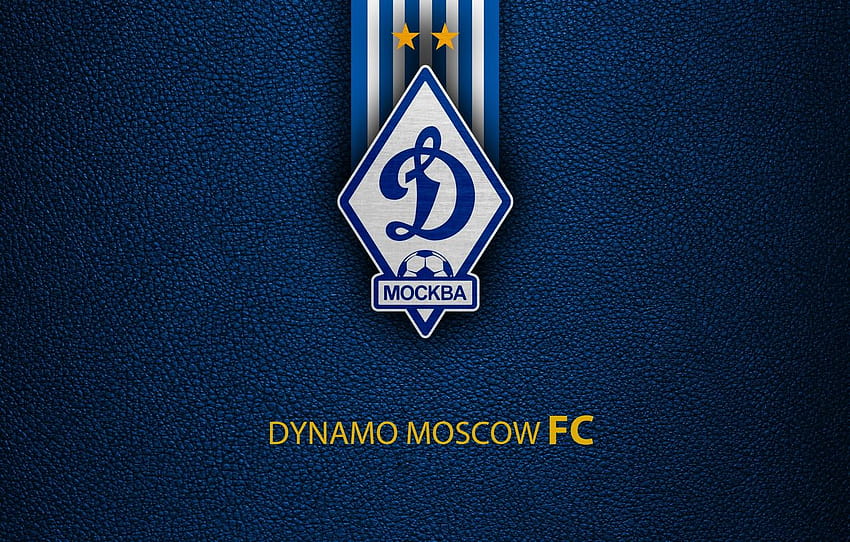 ロゴ、サッカー、サッカー、エンブレム、ロシア クラブ、FC ダイナモ、ダイナモのロゴ 高画質の壁紙
