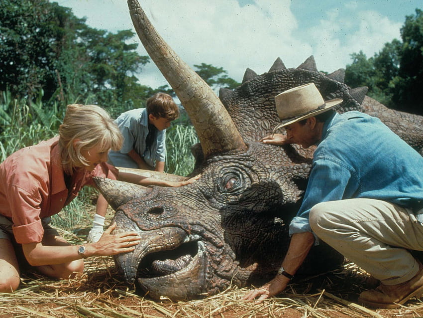Reżyser Jurassic World, Colin Trevorrow, ujawnia historię kontynuacji inspirowaną cytatem Alana Granta z Jurassic Park, alan grant jurassic park Tapeta HD