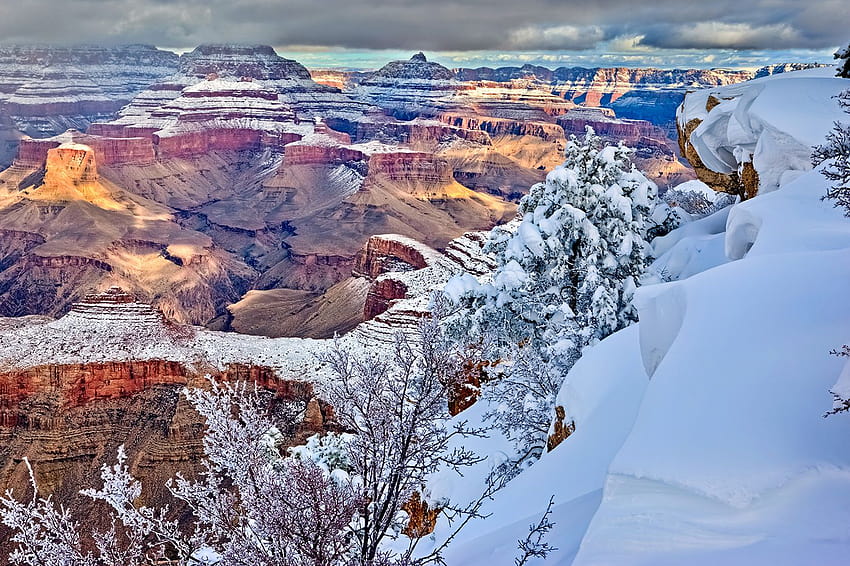 Grand Canyon Winter HD-Hintergrundbild