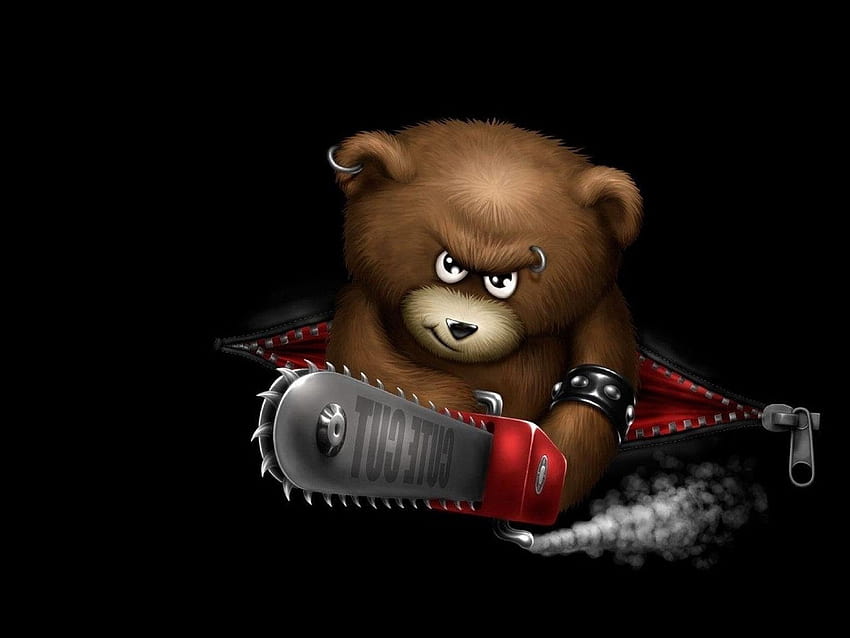 Cool Bear on Dog, evil bear HD wallpaper