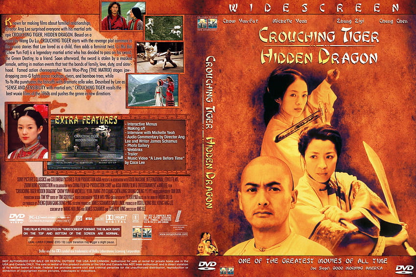 Crouching Tiger, Hidden Dragon DVD Cover, crouching tiger hidden dragon fondo de pantalla