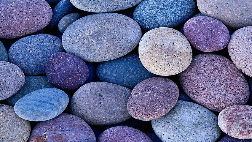 Pebbles, blue stone HD wallpaper