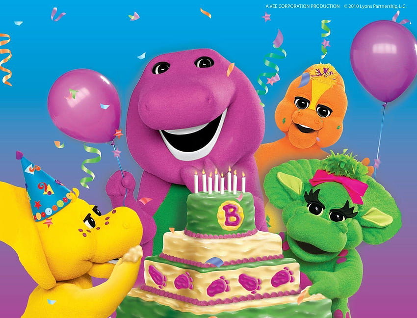 Download Purple Barney Wallpaper Desktop Background Free Download - Run  Jump Skip And Sing; Compact Disc; Primary Artist - Full Size PNG Image -  PNGkit