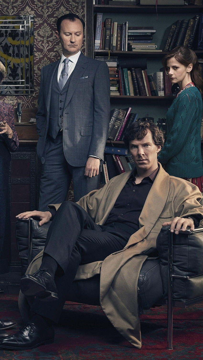 Sherlock Temporada 4, Benedict Cumberbatch, Martin man, Louise Brealey fondo de pantalla del teléfono