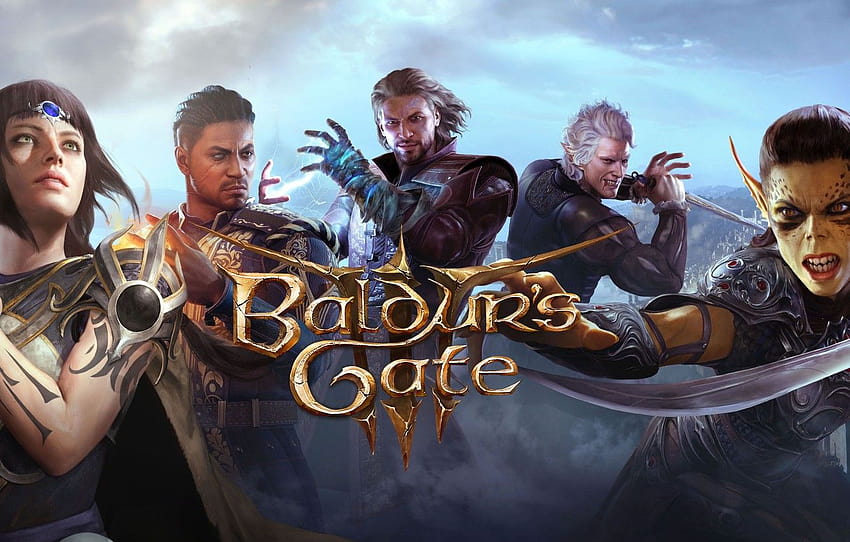 The game, Game, Larian Studios, Baldur's Gate 3 , section игры, baldurs gate iii 高画質の壁紙