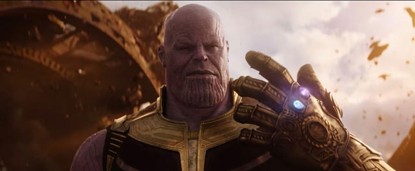 A equipe de efeitos visuais de Vingadores: Guerra Infinita acabou de fazer o dedo de Thanos estalar, thanos estalou papel de parede HD