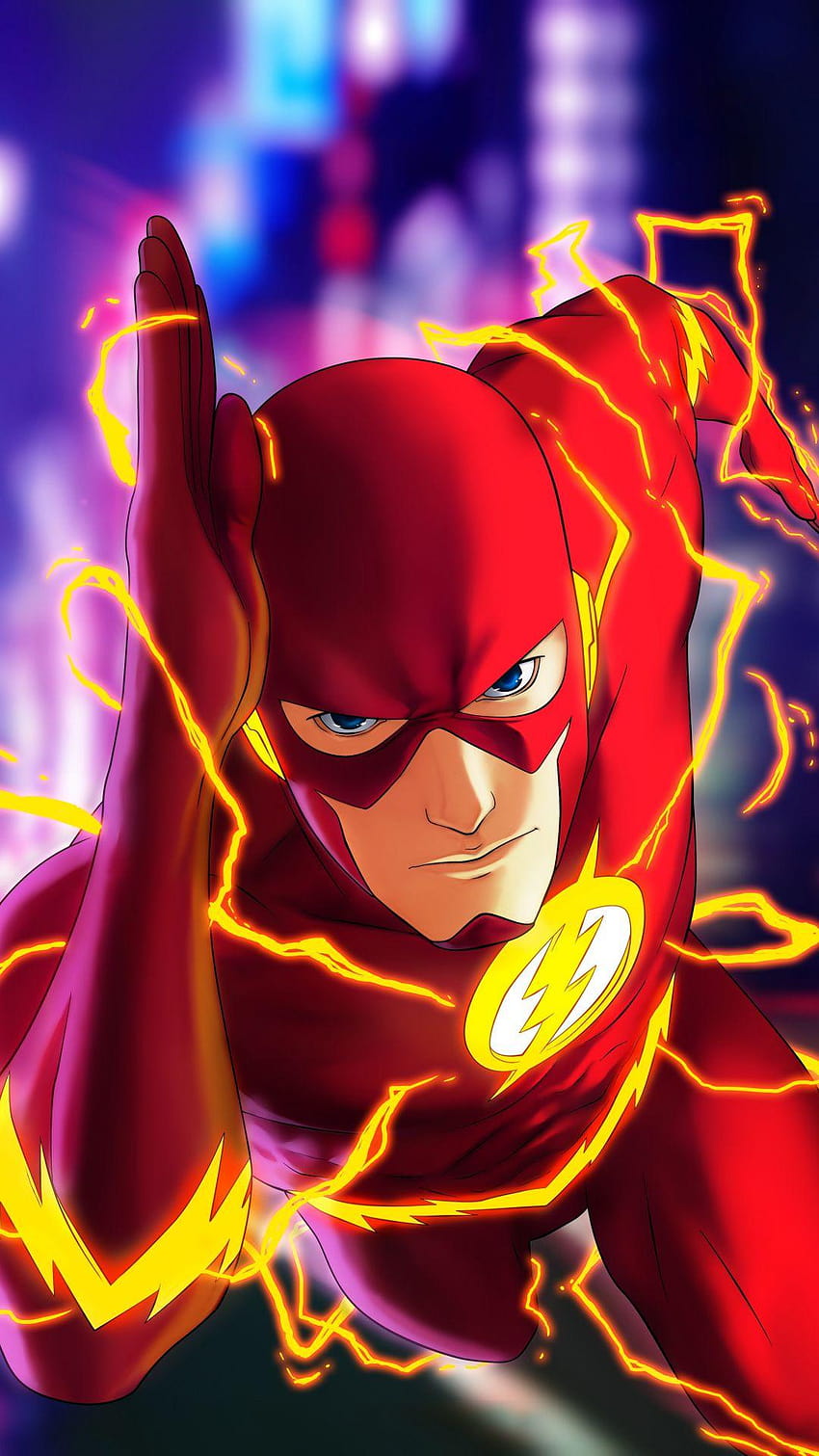 Flash, run fast, superhero, dc comics, art, 1080x1920, flash dc iphone HD phone wallpaper