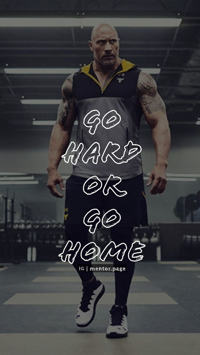 Dwayne Johnson, Rock , Gym Quote, Fitness Quote, Workout Quotes, rock quotes HD phone wallpaper