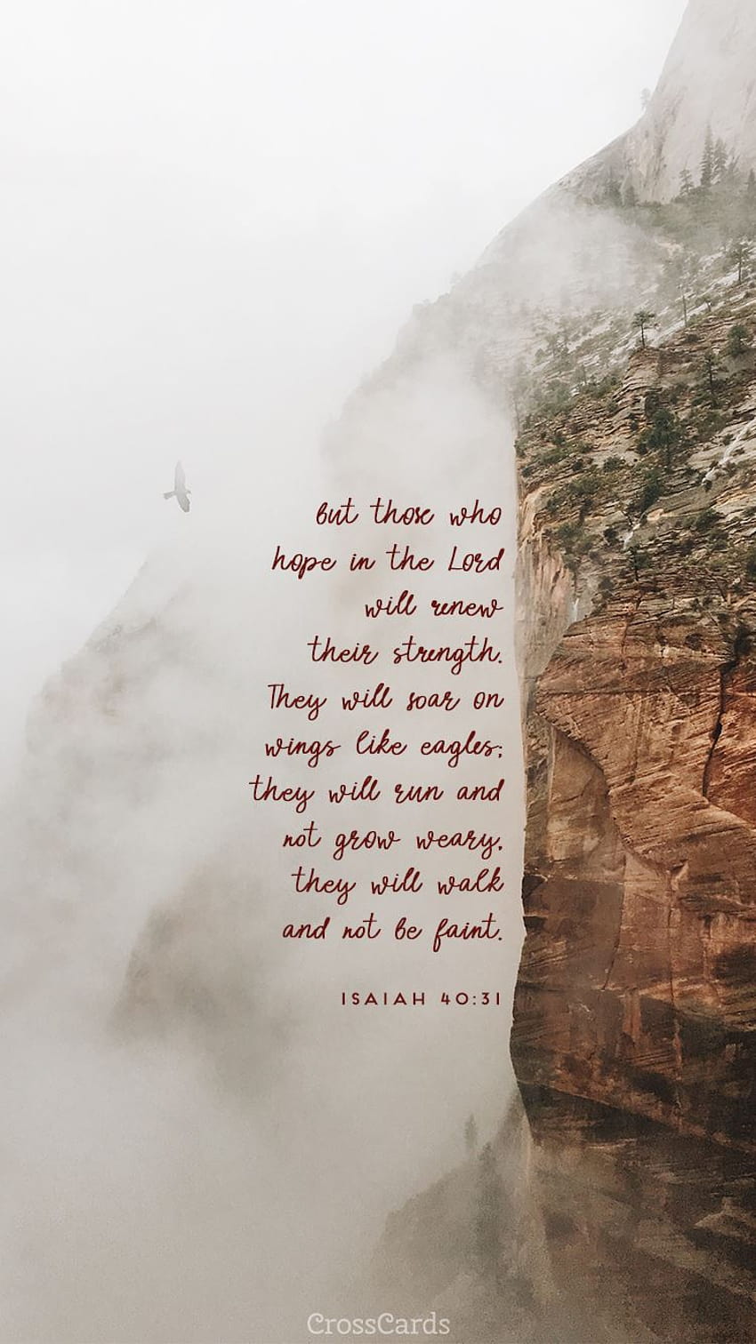 Isaia 40:31, Isaia 40 31 Sfondo del telefono HD