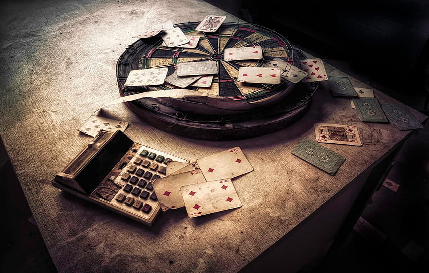 Freccette, The Gambler, carte da gioco, esplorazione urbana , sezione стиль Sfondo HD