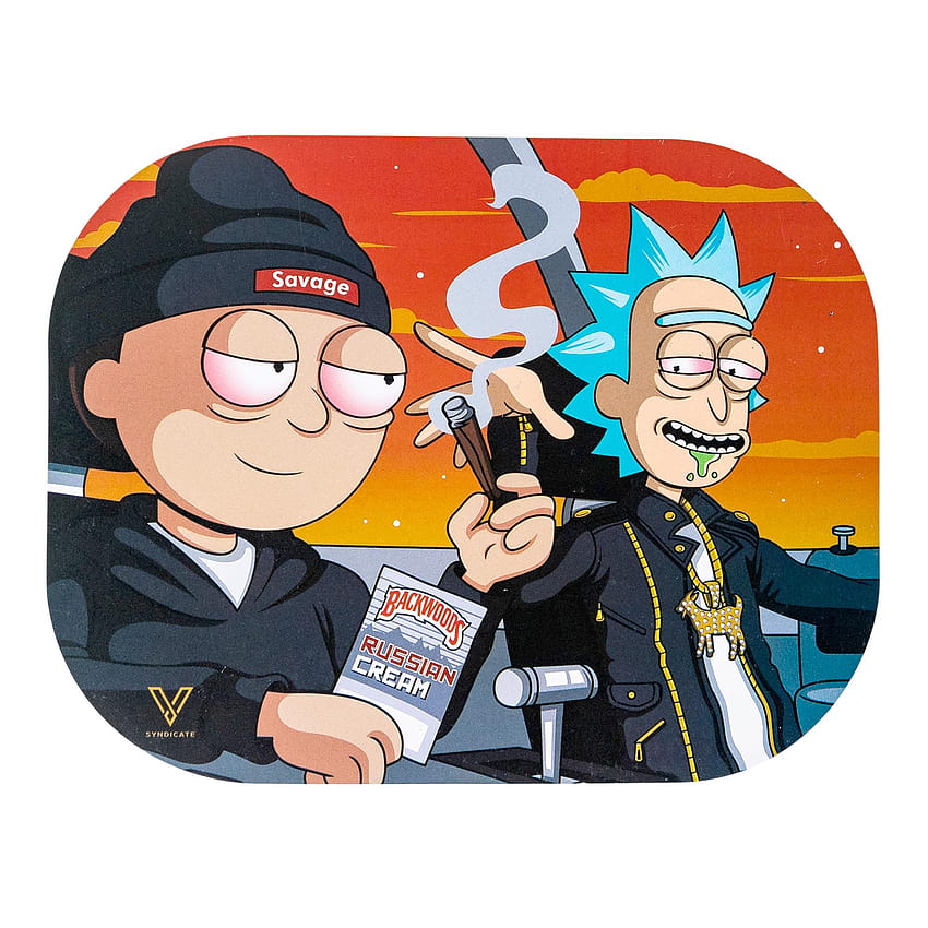 Rick & Morty Dirty Ridin' Mag Slaps Zigarettenpapier & Zubehör, Gangster Rick und Morty HD-Handy-Hintergrundbild