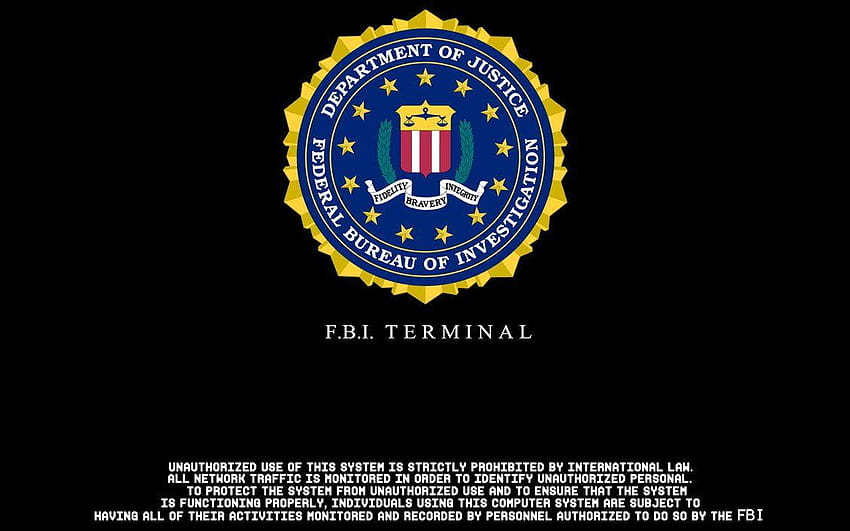 FBI tarafından krew790, FBI giriş ekranı HD duvar kağıdı
