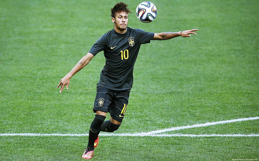Neymar black Brazil jersey, neymar for android HD wallpaper