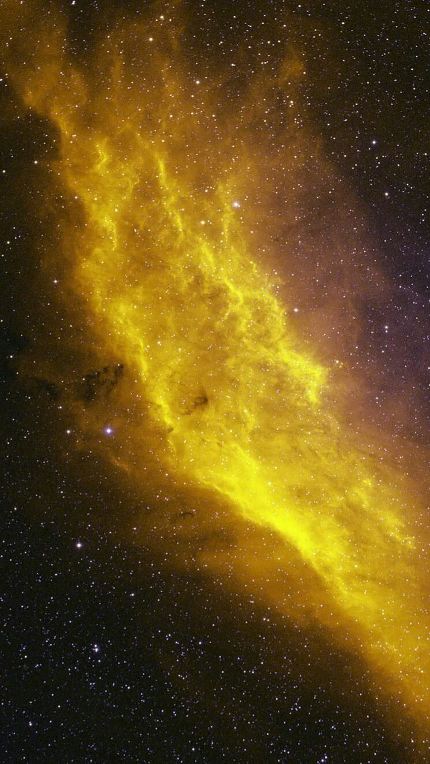 Galaxie jaune esthétique Fond d'écran de téléphone HD
