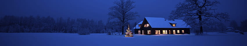 Dreifachmonitor, mehrere schirme, mehrere Winter Hiver Noel Christmas HD-Hintergrundbild
