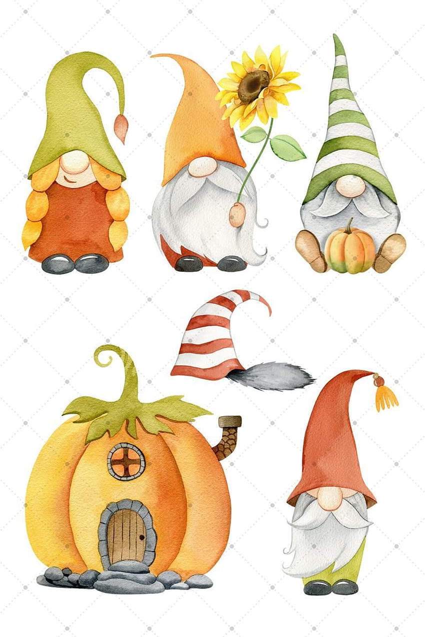 Cat Air Jatuh Gnome Clipart Thanksgiving Gnome Planner wallpaper ponsel HD