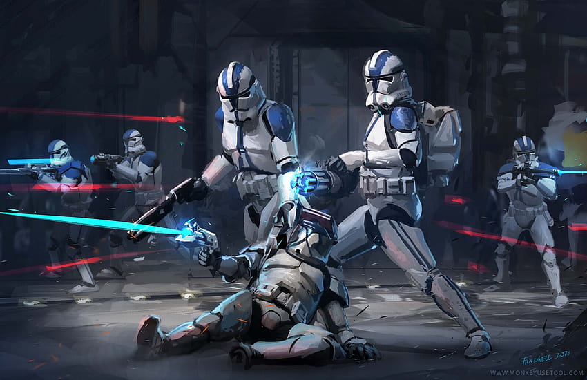 ArtStation, 501st clone troopers HD wallpaper