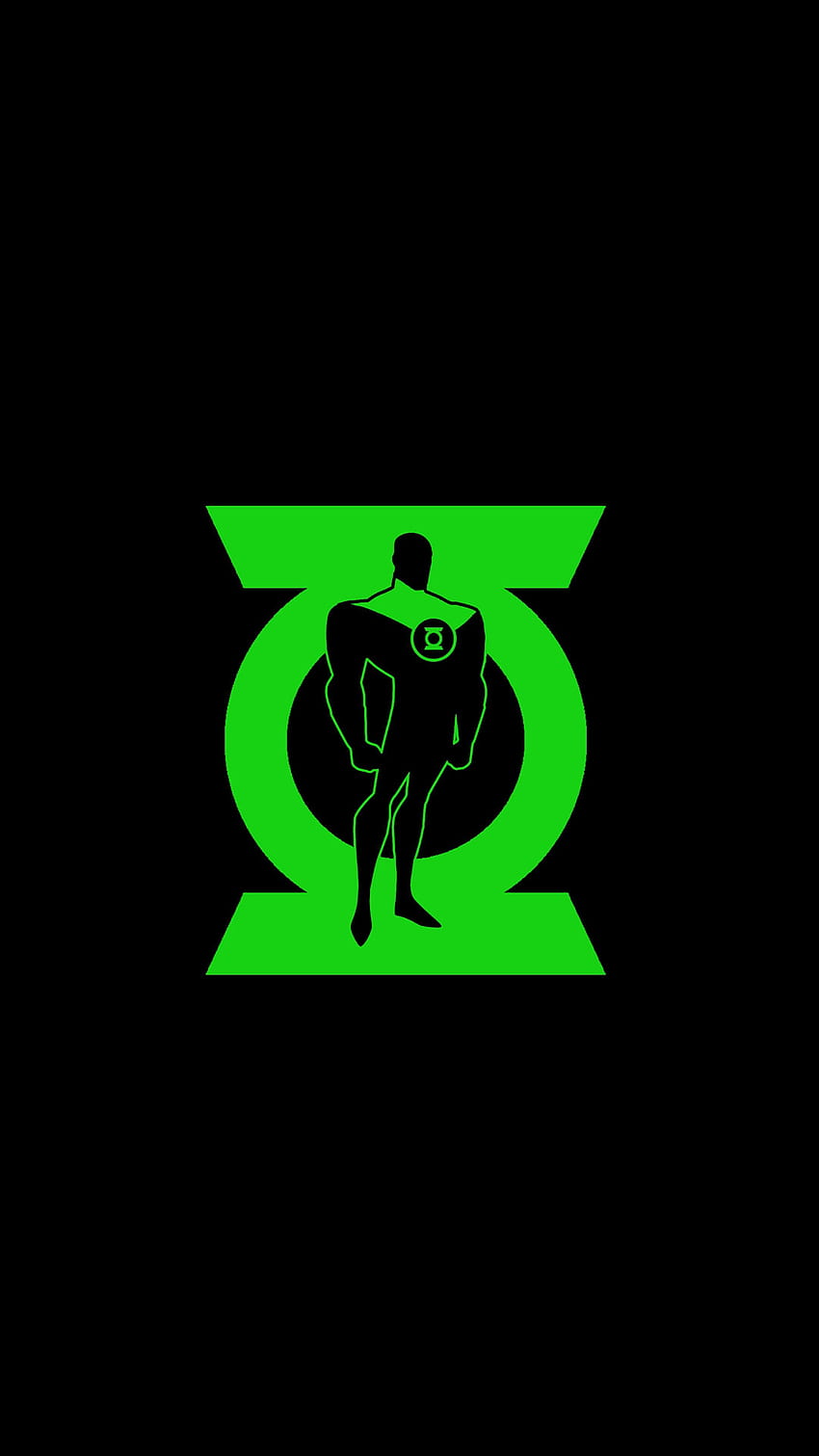 Símbolo do Lanterna Verde, lanterna verde amoled Papel de parede de celular HD