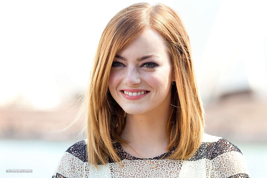 Emma Stone, Blonde, Smiling, Green Eyes, Women / and Mobile Backgrounds ...