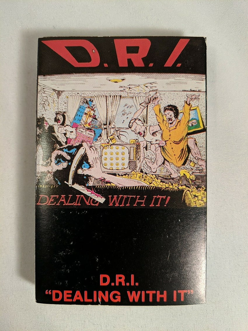 D.r.i. Dirty Rotten Imbeciles Dealing With It 1985 Cassette Tape Thrash Metal untuk dijual online wallpaper ponsel HD