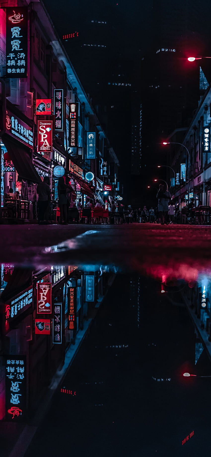 Neon City Iphone X เมืองแห่งเอเชีย วอลล์เปเปอร์โทรศัพท์ HD