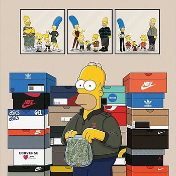 Bart hypebeast, louis vuitton, bape, off white, yeezy, rolex, art, drawing,  simpsons, HD phone wallpaper