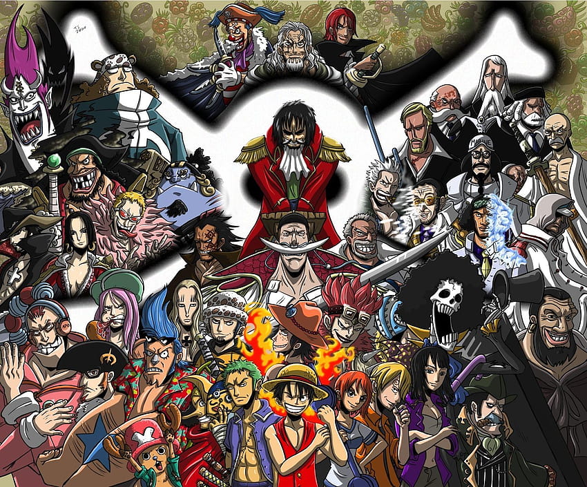 One Piece One Piece Todos os personagens e planos de fundo de uma peça papel de parede HD