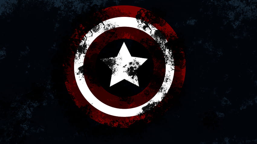 56 Капитан Америка: Първият отмъстител, лого на Капитан Америка HD тапет