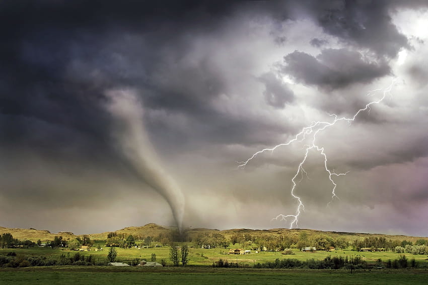 tornado, Storm, Weather, Disaster, Nature, Sky, Clouds, Landscape / and Mobile Backgrounds, tornado sky HD wallpaper