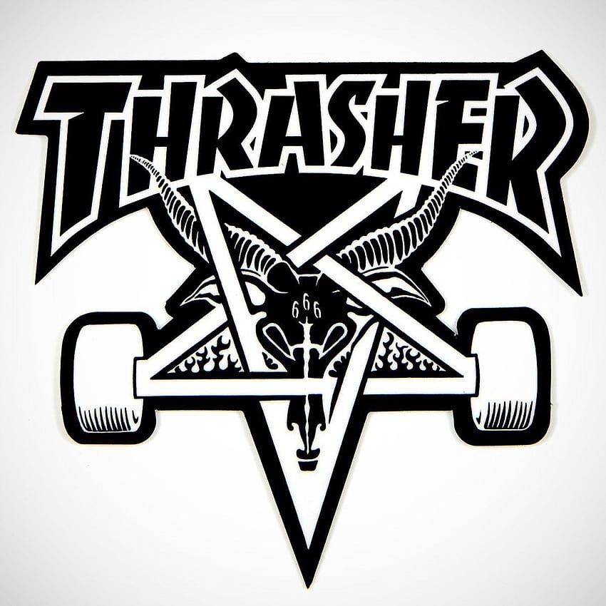Logo Thrasher Chèvre, logo Thrasher Fond d'écran de téléphone HD