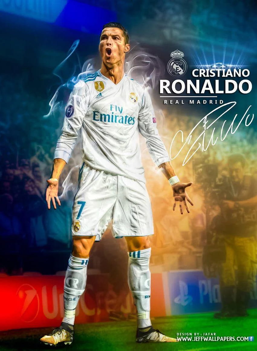 CRISTIANO RONALDO CHAMPIONS LEAGUE 2017 von Jafarjeef, Cristiano Ronaldo Real Madrid 2018 HD-Handy-Hintergrundbild