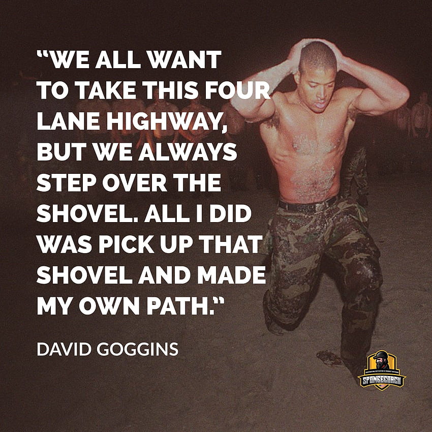 Motivating david goggins quotes on hard work grabbing a shovel HD phone  wallpaper | Pxfuel