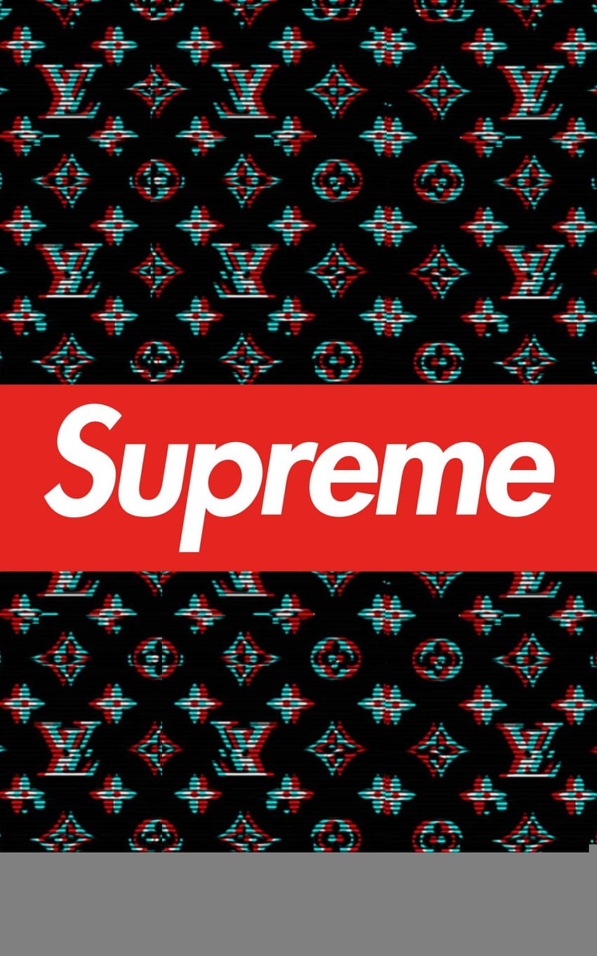 Download 4K Supreme Louis Vuitton Pattern Wallpaper