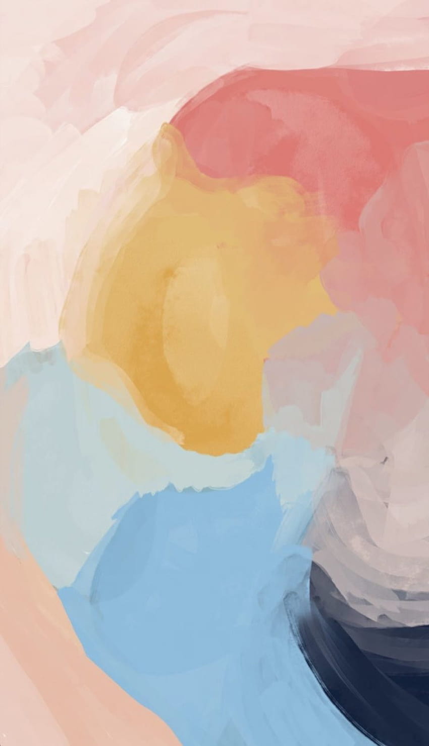 Love Pastel Abstract Art HD phone wallpaper