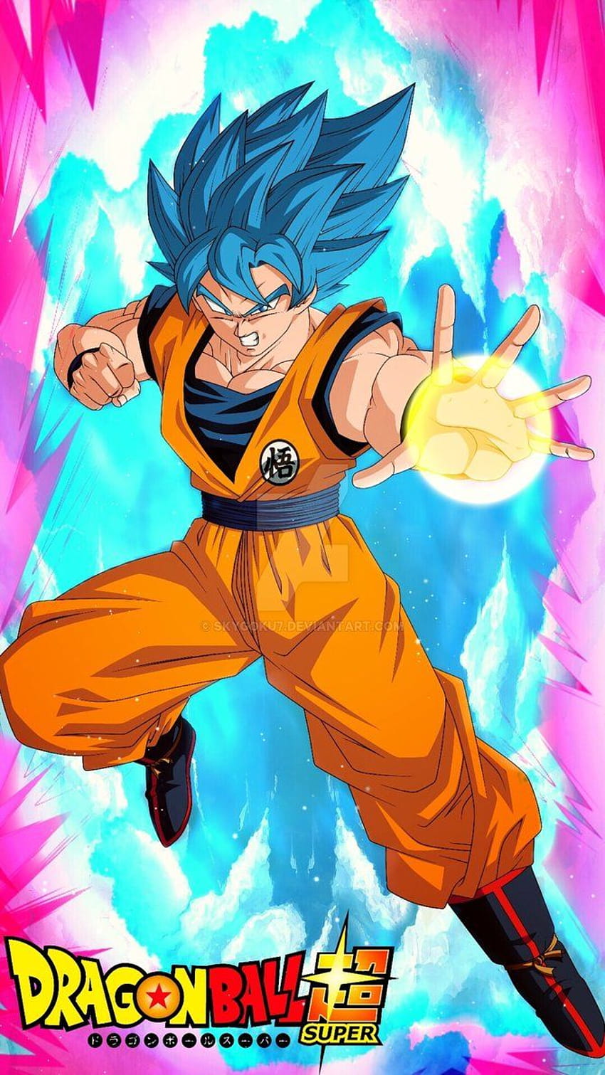 Goku Super Saiyan Blue Kaioken By Skygoku7 Goku Blue Hair Hd Phone