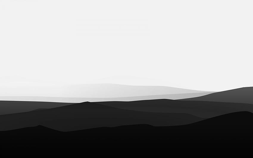 Minimalist Mountains Black And White black and white , minimalism , monochrome , mountains HD wallpaper
