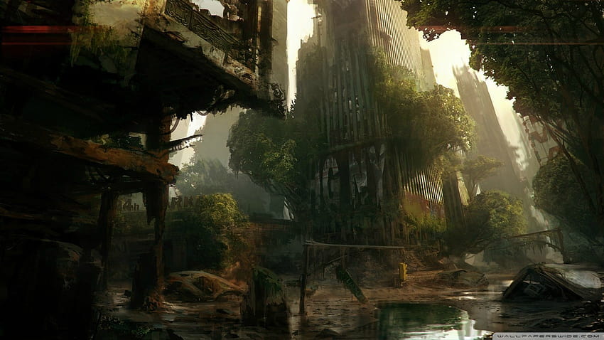 Crysis 3 City, ciudad abandonada fondo de pantalla