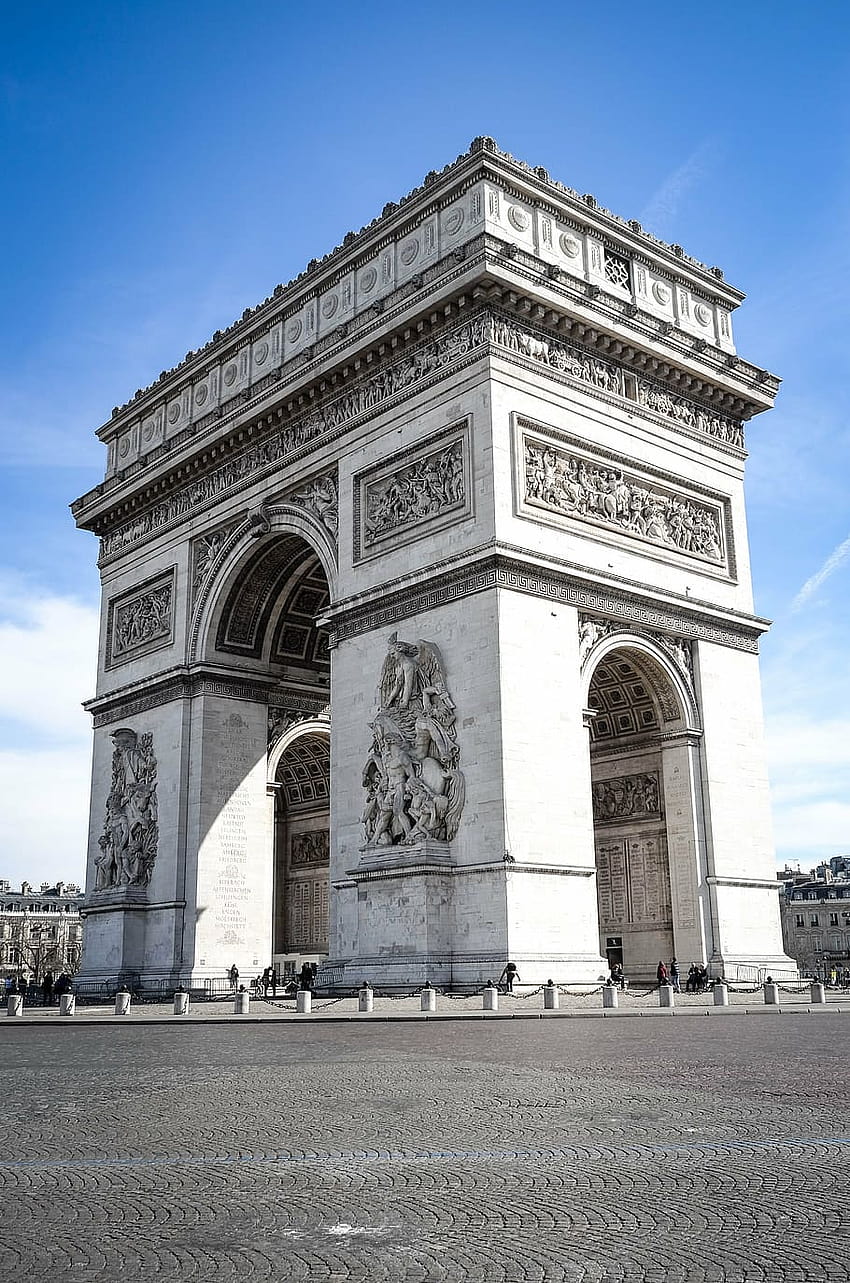 : Arch de Triomphe, paris, prancis, tempat-tempat menarik, arc de triomphe paris wallpaper ponsel HD