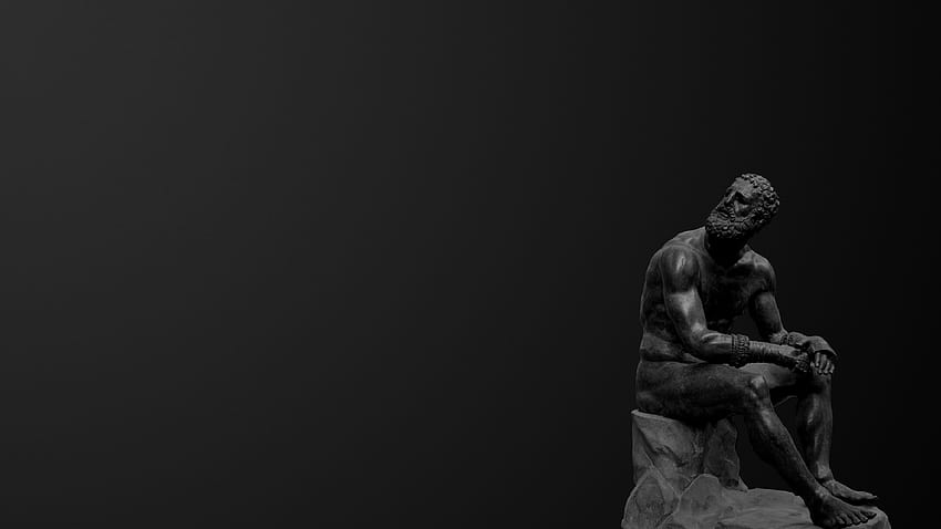 : statua, scuro, scultura greca antica 1920x1080, scultura Sfondo HD