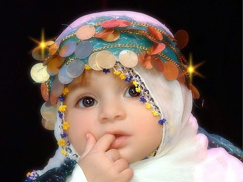 Joli bébé musulman, petite fille musulmane Fond d'écran HD