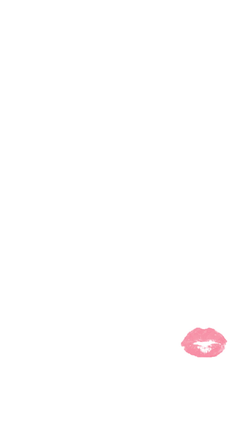 最小限の白いピンクのふくれっ面の唇 iphone 電話の背景ロック画面、白い背景 HD電話の壁紙