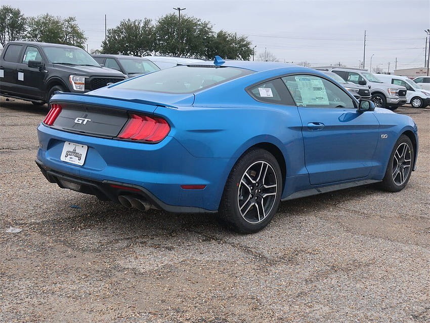 2021 Ford Mustang GT със задно задвижване Автомобил за продажба в Montgomery AL, 2021 mustang син HD тапет