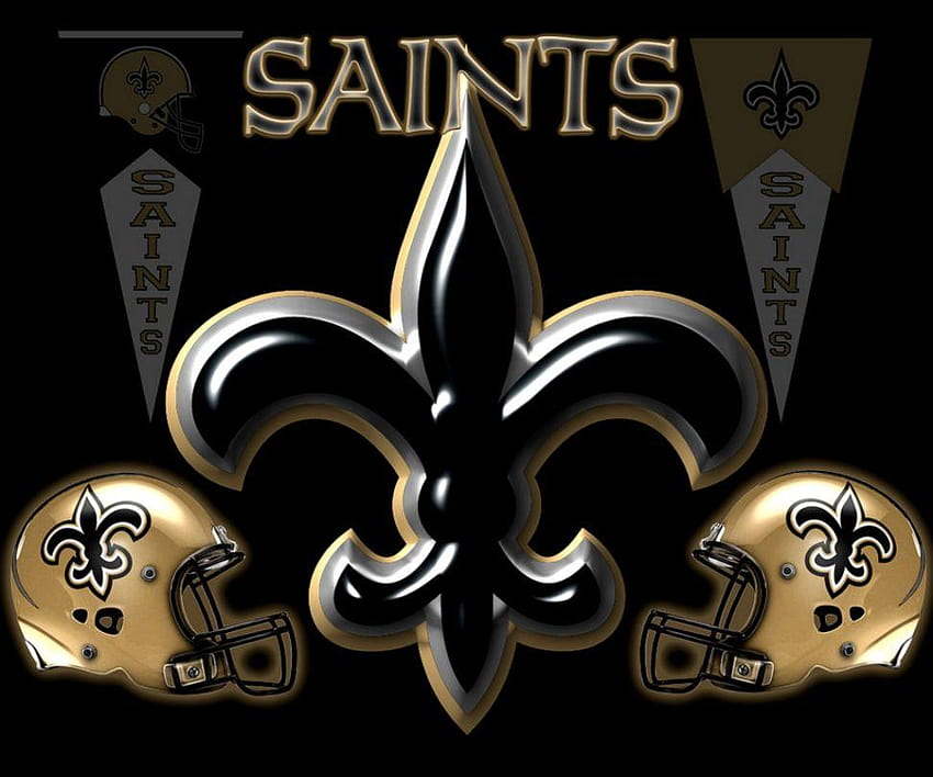 New Orleans Saints Blackened Android All Screens, 뉴올리언스 성도 2019 HD 월페이퍼