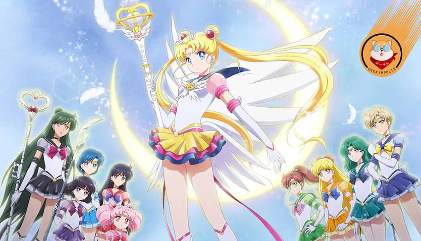 Sailor Moon Eternal Film parece mostrar a admiração de Sailor Saturn papel de parede HD