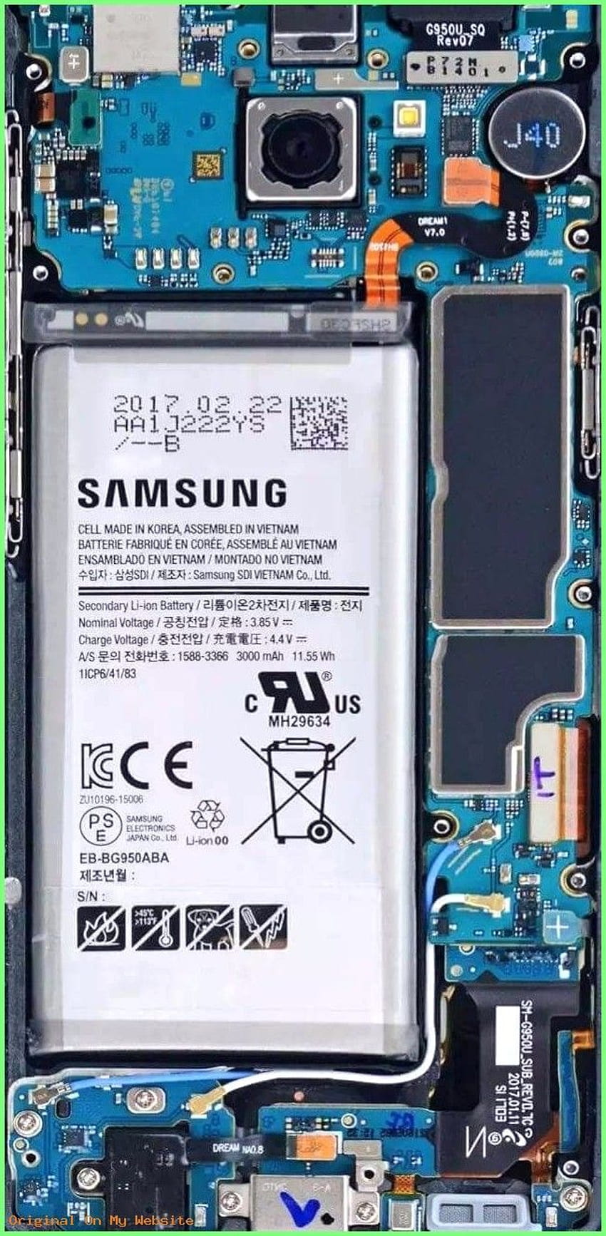Samsung Vintage Galaxy S8 Internals, więcej hp Tapeta na telefon HD