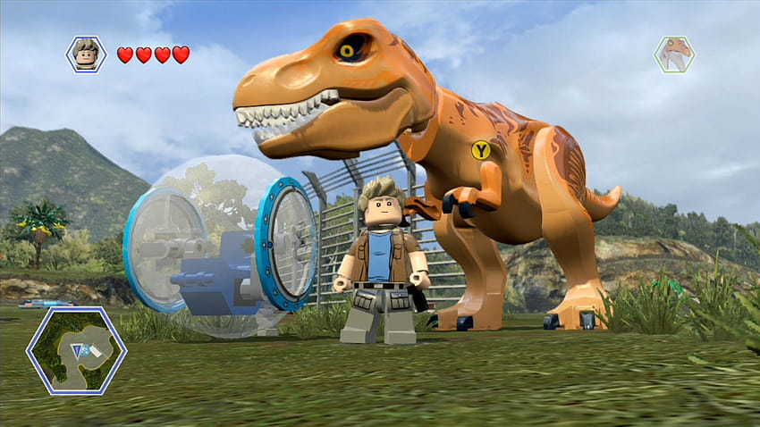 LEGO Jurassic World, gra wideo, kwatera główna LEGO Jurassic World, dino lego Tapeta HD